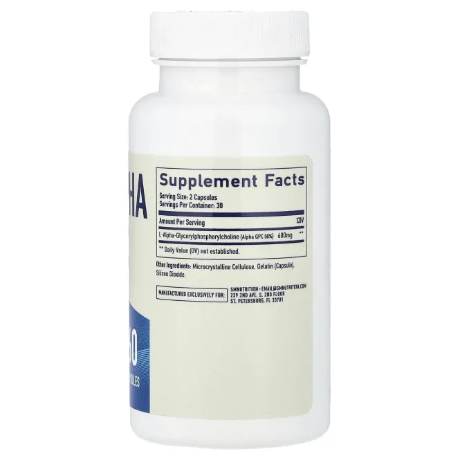 SMNutrition, альфа-ГФХ, 60 капсул (300 мг в 1 капсуле)