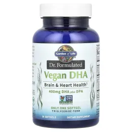 Garden of Life, Dr. Formulated Vegan DHA Plus DPA, 30 Softgels