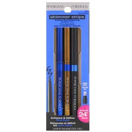 Physicians Formula, Шиммер полоски, изготовленный для усовершенствования глаз, трио подводок для глаз, голубые глаза, 0,85 г (0,03 унции)