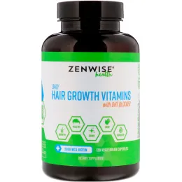 ZENWISE healt, Витамины для роста волос блокиратор ДГТ, 120 вегетарианских капсул
