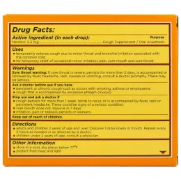 Herbion, Леденцы от кашля, без сахара, с медово-лимонным вкусом, 18 леденцов