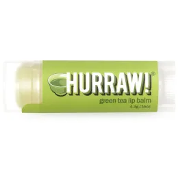 Hurraw! Balm, Бальзам для губ, зеленый чай, 0,15 унции (4,3 г)