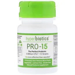 Hyperbiotics, Pro-15, Идеальный пробиотик, 5 млрд КОЕ, 8 таблеток