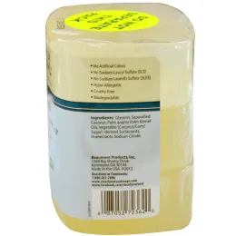 Clearly Natural, Натуральное чистое глицериновое мыло, без запаха, 3 куска в упаковке, 4 унции каждое