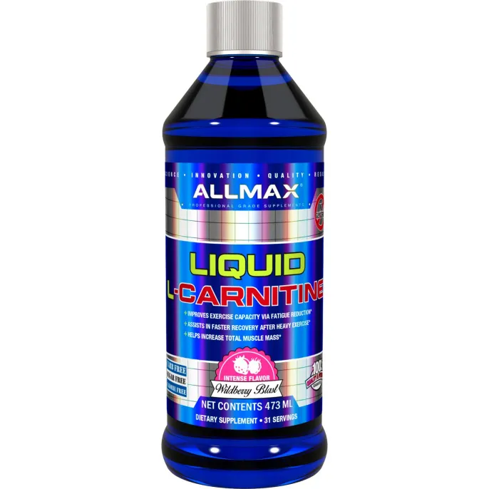ALLMAX Nutrition, Жидкий L-карнитин с выраженным ароматом ежевики, 16 унций (473 мл)