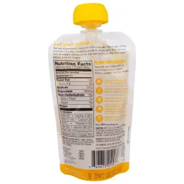 Plum Organics, Ешьте Ваши Цвета: Желтый - Манго, Желтый Цуккини, Кукуруза и Куркума, 3,5 унции (99 г)