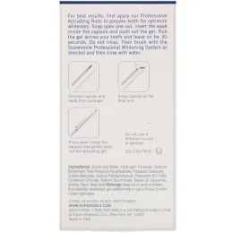 Supersmile, Профессиональные активирующие палочки, 12 штук в индивидуальной упаковке