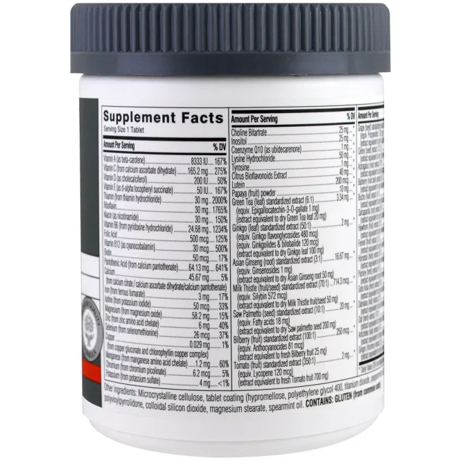 Swisse, Мультивитамины Mens Ultivite, мужское здоровье, 120 таблеток