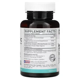 Pure Co., органическая куркума с имбирем и черным перцем, 60 растительных капсул