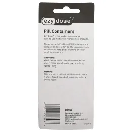 Ezy Dose, ежедневные круглые контейнеры для таблеток, 2 шт.