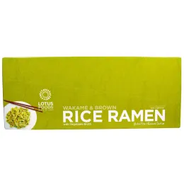 Lotus Foods, Рамэн из вакамэ и коричневого риса, с овощном бульоном, 10 пакетов, по 2,8 унции (80 г) каждый