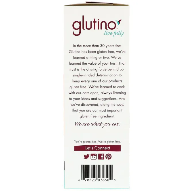 Glutino, Крекеры без глютена, Оригинальные, 4,4 унц. (125 г)