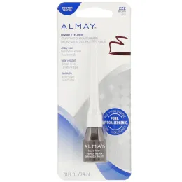 Almay, Жидкая подводка для глаз, 222, коричневая, 0,1 ж. унц. (2,9 мл)