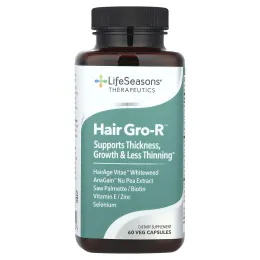 LifeSeasons, Therapeutics, Hair Gro-R ™, 60 растительных капсул
