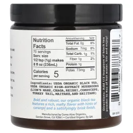 LA Republica, растворимый черный чай с грибами, 70 г (2,5 унции)