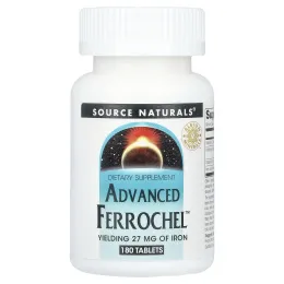 Source Naturals, Advanced Ferrochel, 180 таблеток