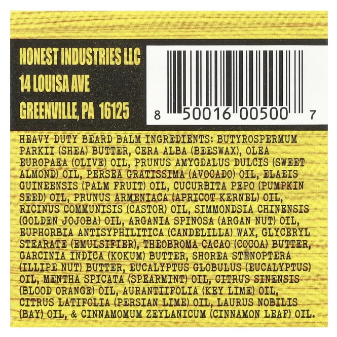 Honest Amish, Бальзам для бороды, 60 мл (2 унции)