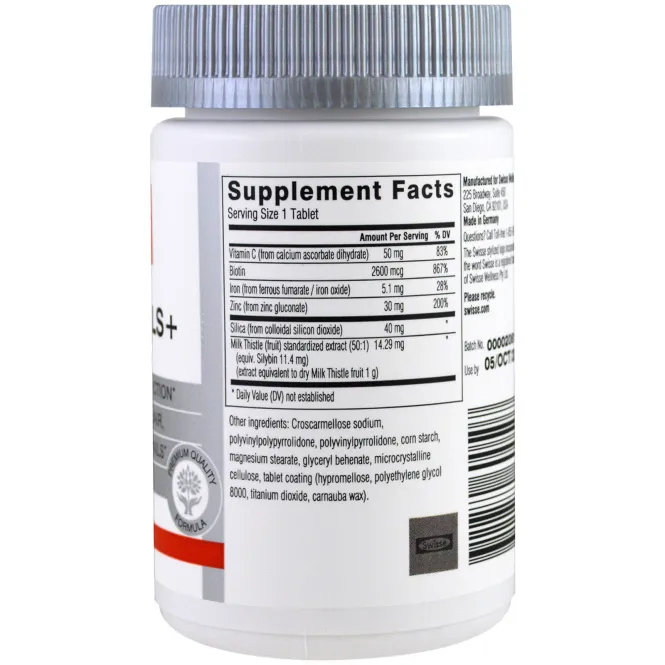 Swisse, Волосы, кожа, ногти +, 150 таблеток