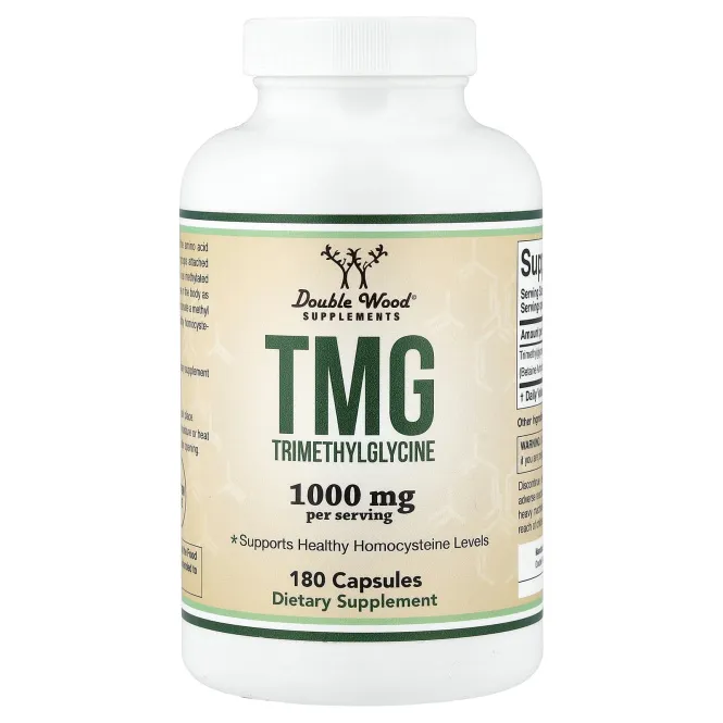 Double Wood Supplements, ТМГ, 180 капсул (500 мг в 1 капсуле)