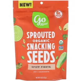 Go Raw, Organic, пророщенные семена, перекус, «Пряная фиеста», 113 г (4 унции)