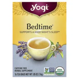 Yogi Tea, Bedtime®, без кофеина, 16 чайных пакетиков, 24 г (85 унций)