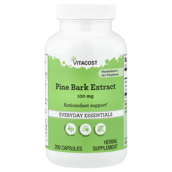 Vitacost, Pine Bark Extract, 100 mg, 200 Capsules