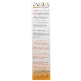 RADIUS, Кокосовая зубная паста по стандарту USDA Organic, имбирь и цитрус, 3 унции (85 г)