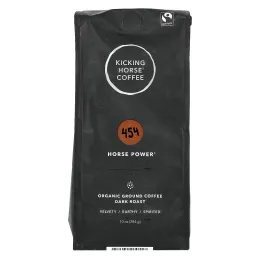 Kicking Horse, 454 Horse Power®, органический молотый кофе, темная обжарка, 284 г (10 унций)