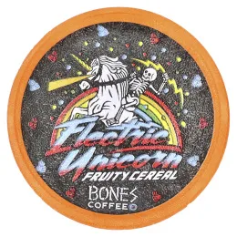 Bones Coffee Company, Green Unicorn, кофейные чашки, фруктовые хлопья, 12 чашек по 10 г (0,35 унции)