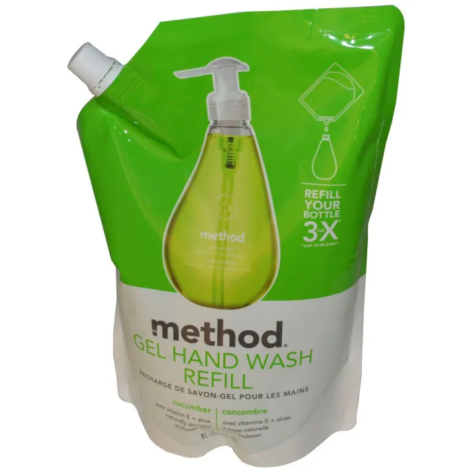 Method, Гель для Мытья Рук, Огуречный 34 жидких унции (1 L)