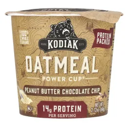 Kodiak Cakes, Oatmeal Power Cup®, арахисовая паста и шоколадная крошка, 60 г (2,12 унции)