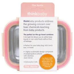 Think, Thinkbaby, ланч бокс, розовый, 9 унций (250 мл)