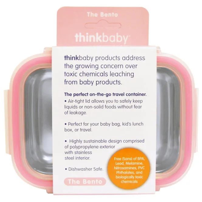 Think, Thinkbaby, ланч бокс, розовый, 9 унций (250 мл)
