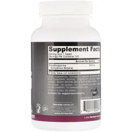 Jarrow Formulas, TMG, триметилглицин, 500 мг, 120 таблеток