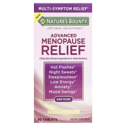 Nature's Bounty, Optimal Solutions®, улучшенное средство для облегчения симптомов менопаузы, 30 таблеток