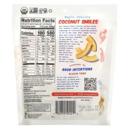 Made in Nature, Органические, кокосовые чипсы, Суперснеки с кленовым сиропом и ванилью, 85 г