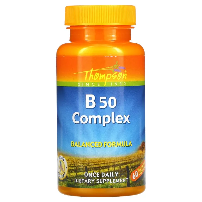 Thompson, Комплекс B50, 60 капсул