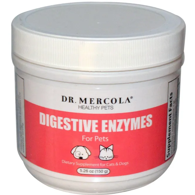 Dr. Mercola, пищеварительные ферменты для домашних животных, 5,26 унций (150 г)