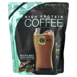 Chike Nutrition, холодный кофе с высоким содержанием протеина, мокко и мята, 420 г (14,8 унции)