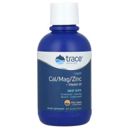 Trace Minerals ®, Liquid Cal / Mag / Zinc + Vitamin D3, Piña Colada, 473 мл (16 жидк. унц.)