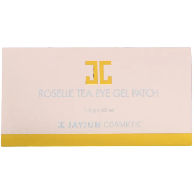 Jayjun Cosmetic, Гелевый патч для глаз с чаем каркадэ, 60 патчей, по 1,4 г каждый