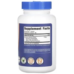 Nutricost, Джимнема сильвестра, 3500 мг, 180 капсул
