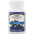 Nature's Way, FluCare ("ФлуКэр")с черной бузиной, облегчение многих симптомов гриппа и простуды, леденцы с бузиной, 30 жевательных леденцов