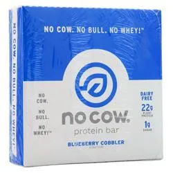 D's Naturals, Батончик No Cow протеиновый Blueberry Cobbler 12 батончиков
