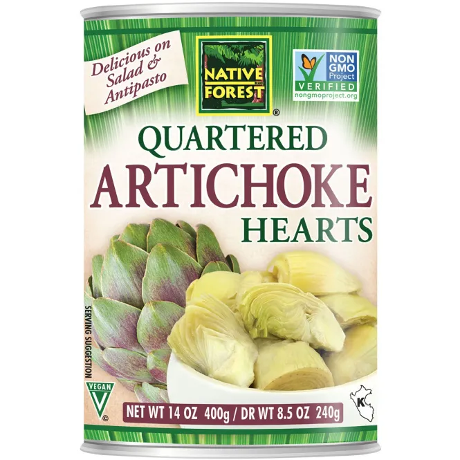 Native Forest, Edward & Sons, Native Forest, Quartered Artichoke Hearts, 14 oz (400 g)
