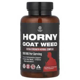 Nature's Craft, Horny Goat Weed, травяной комплекс Xxtra Strength, 1000 мг, 90 капсул (500 мг на капсулу)