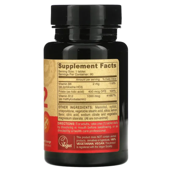 Deva, Vegan B12, сублингвально, 90 таблеток