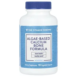 The Vitamin Shoppe, Формула для кальциевых костей на основе водорослей, 90 растительных капсул