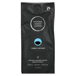 Kicking Horse, Three Sisters®, органический молотый кофе, средней обжарки, 284 г (10 унций)