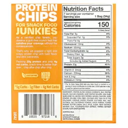 Legendary Foods, протеиновые чипсы, сыр начо, 7 пачек по 34 г (1,2 унции)